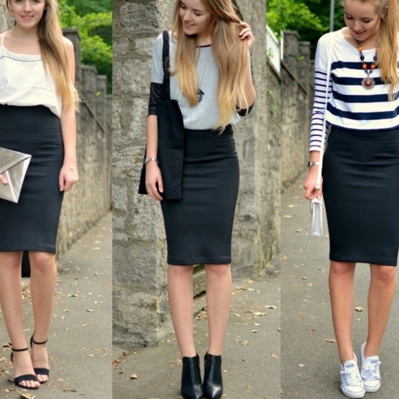 Dresses & Skirts - BACK IN STOCK THE BEST MIDI BLACK SKIRT